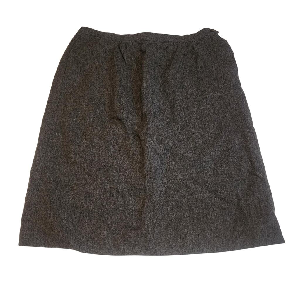 Vintage Pendleton Wool Skirt, Womens Size 12, Gray, Made in USA